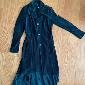 Free People Velvet Trench Coat